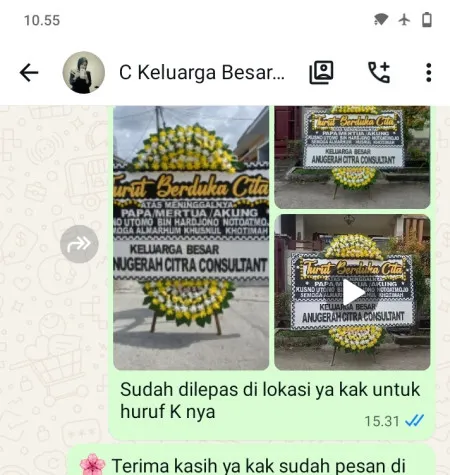 Pengiriman Papan Bunga Duka Cluster De Park Bsd