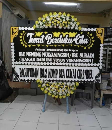 Papan Bunga Duka Cluster De Park Bsd